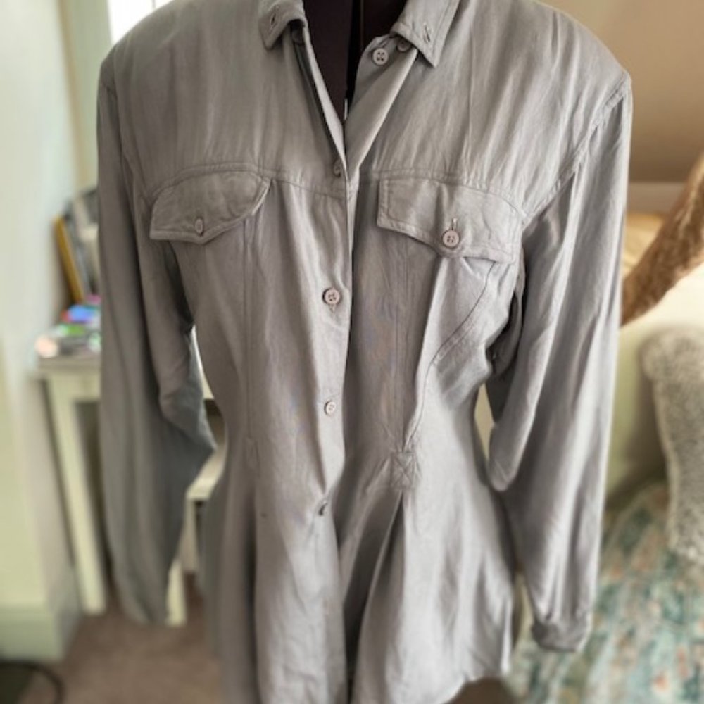 Vintage 80s French Connection rayon shirt